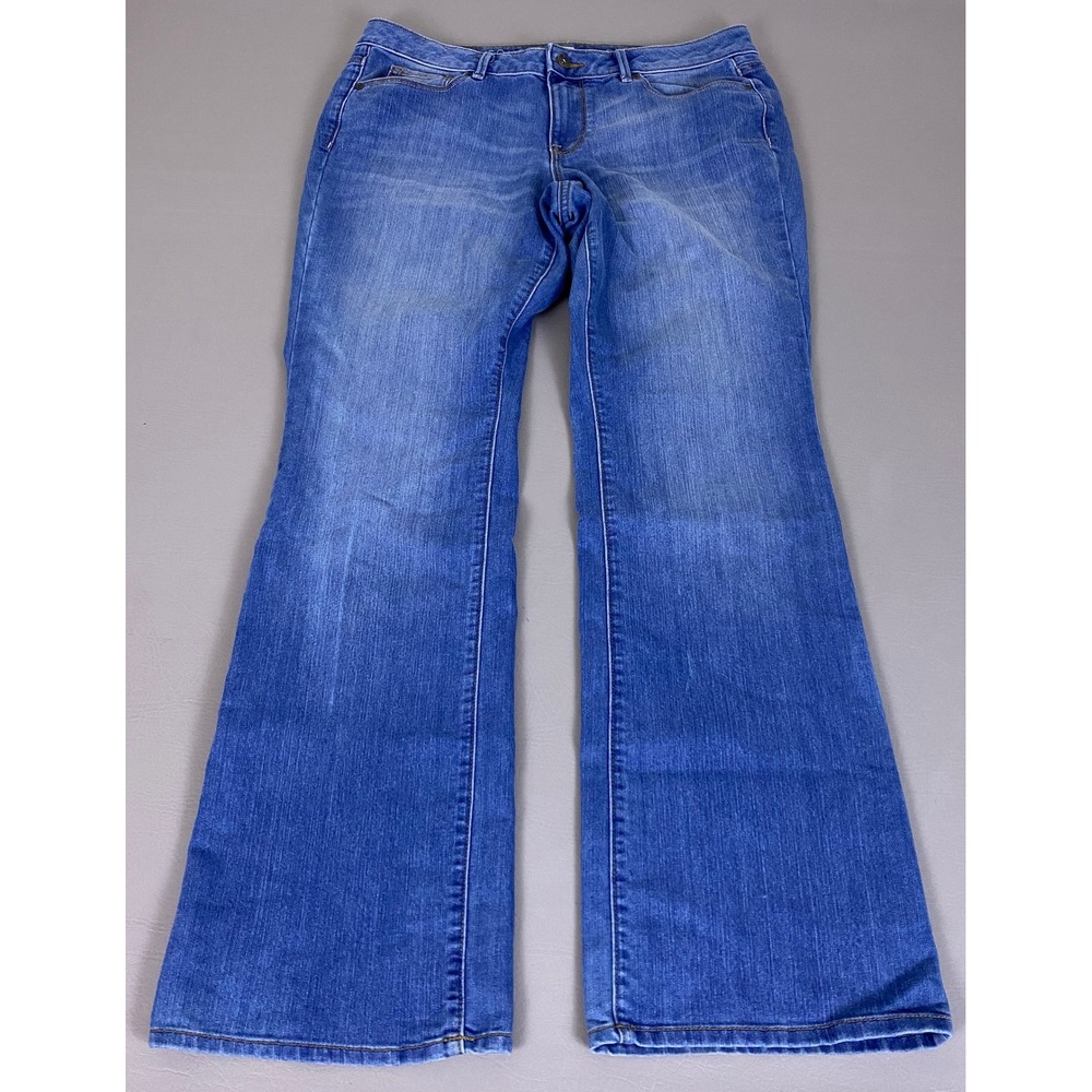 Sonoma Bootcut Jeans Women's Size 12 Mid Rise Blue Medium Wash‎ Stretch Denim